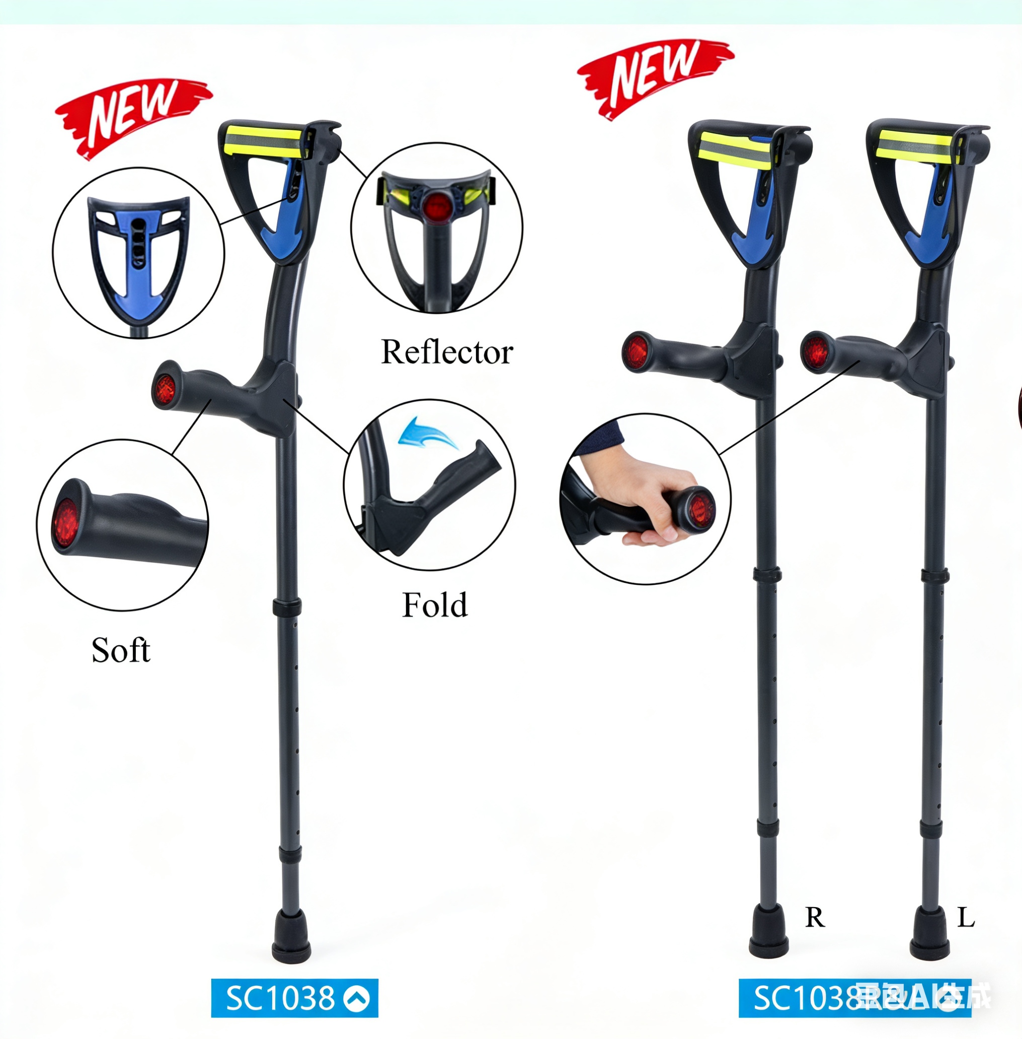 best French arm crutch